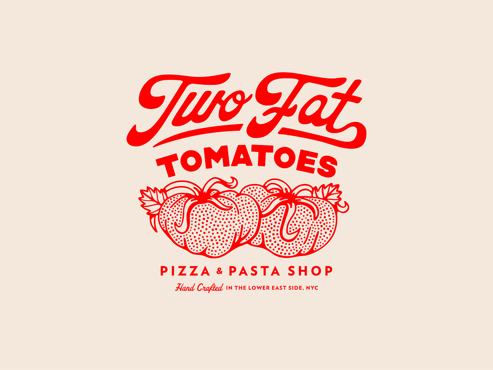 Logo composé de deux tomates rouges