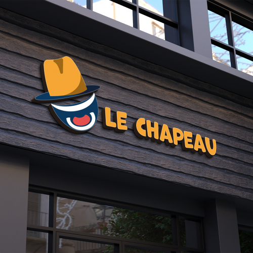 Mock up devanture le chapeau PNG-63809a72